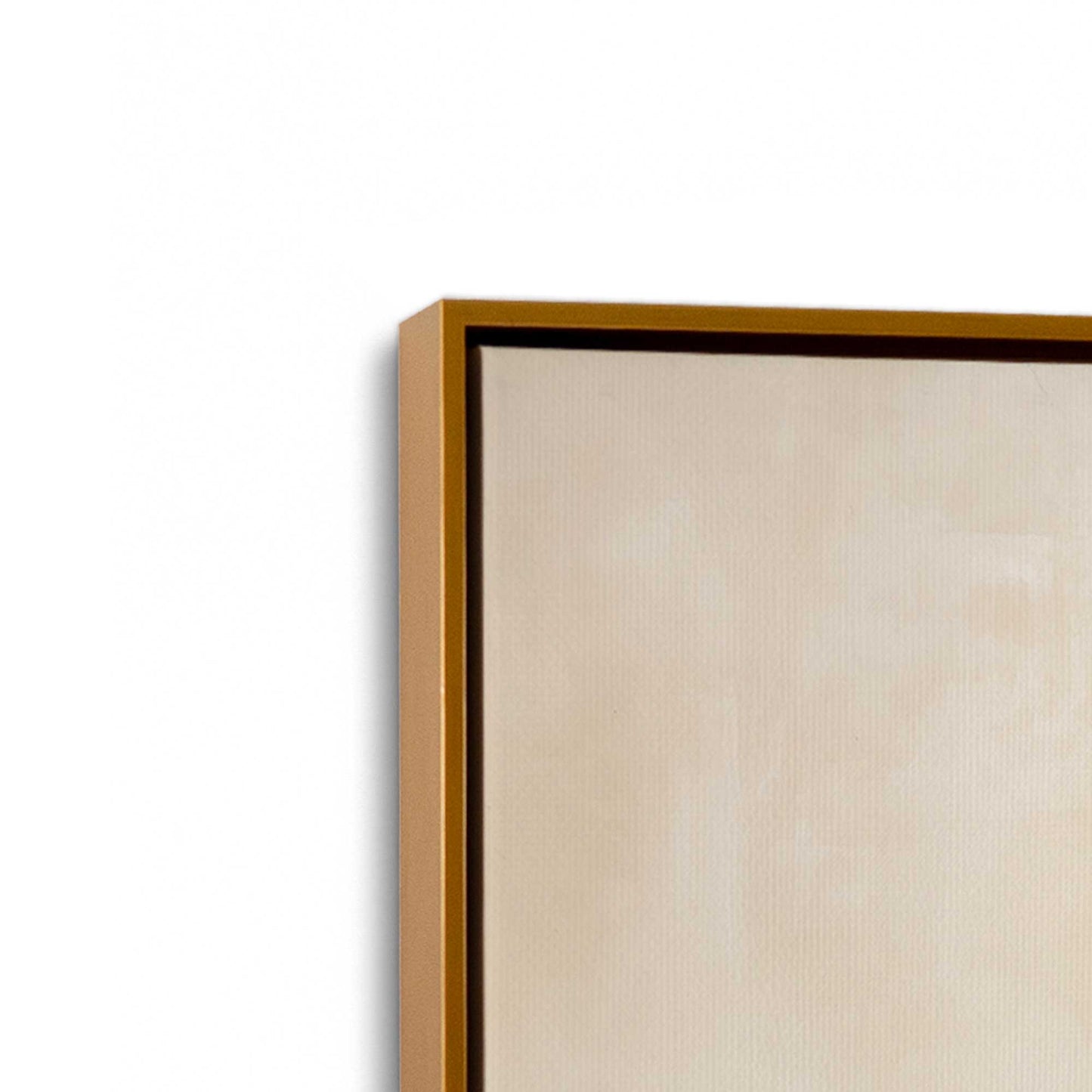 [Color:Polished Gold] Picture of art in a Polished Gold frame at an angle