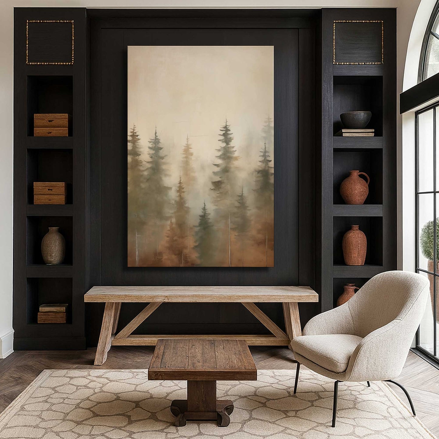 [Color:Stretched Canvas], Picture of art in a room