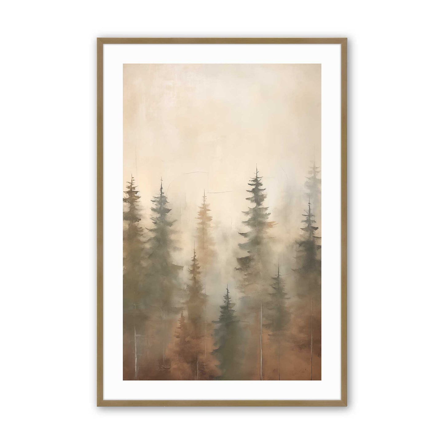 [Color:Brushed Gold] Picture of art in a Brushed Gold frame