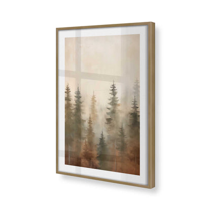 [Color:Brushed Gold] Picture of art in a Brushed Gold frame of the corner