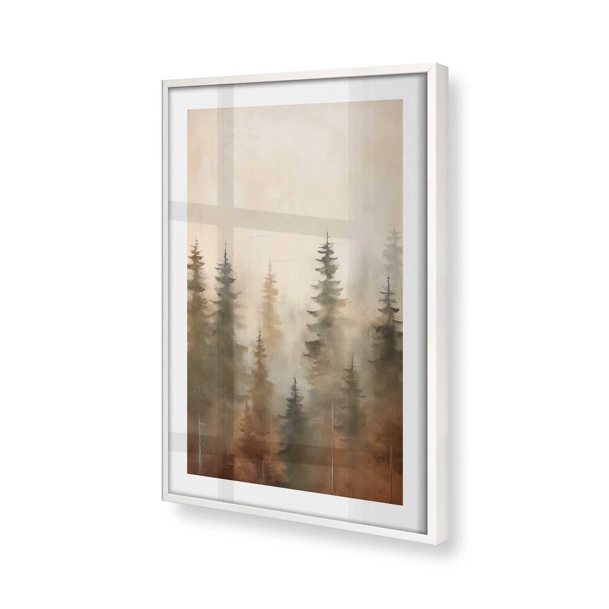 [Color:Opaque White] Picture of art in a Opaque White frame of the corner