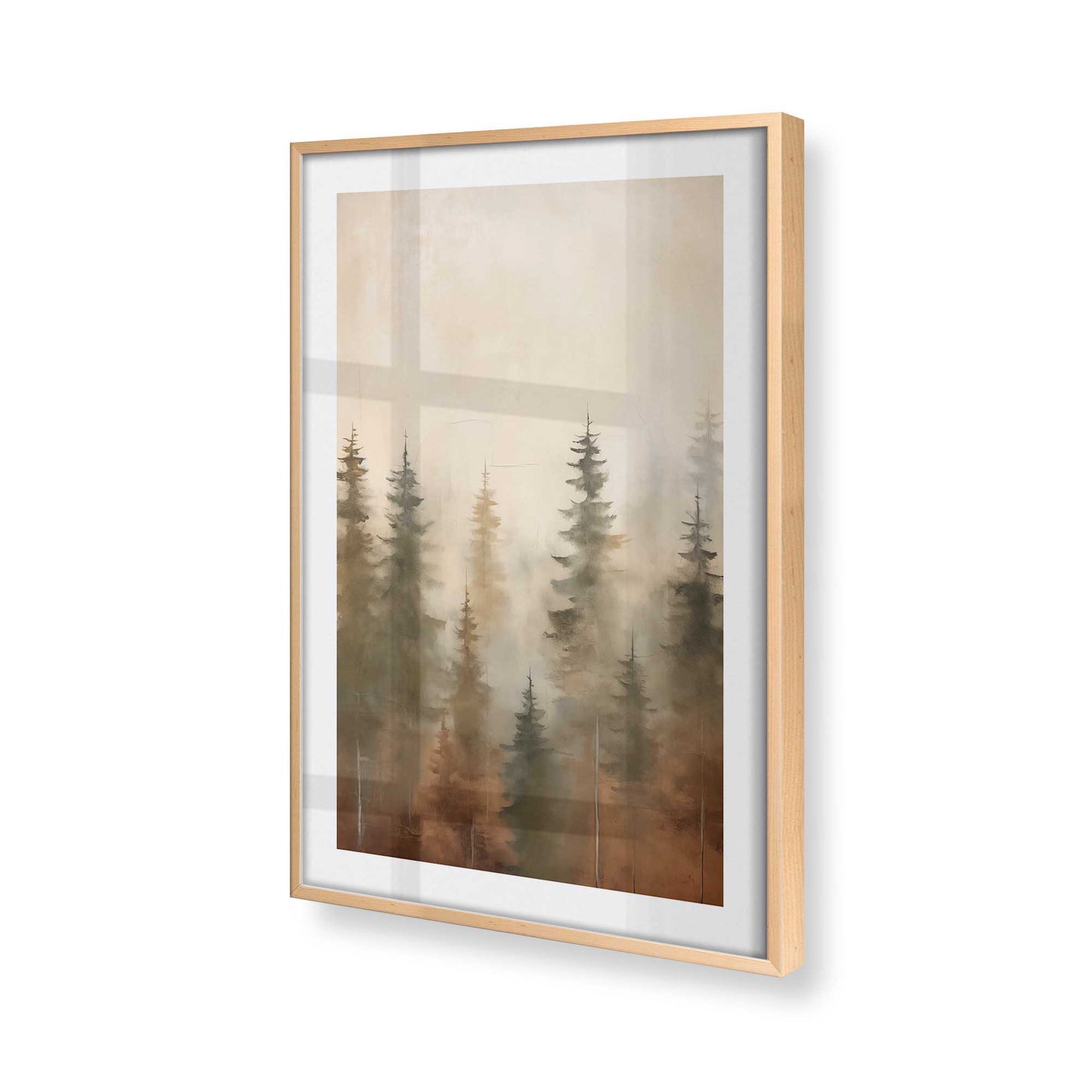 [Color:Raw Maple] Picture of art in a Raw Maple frame of the corner