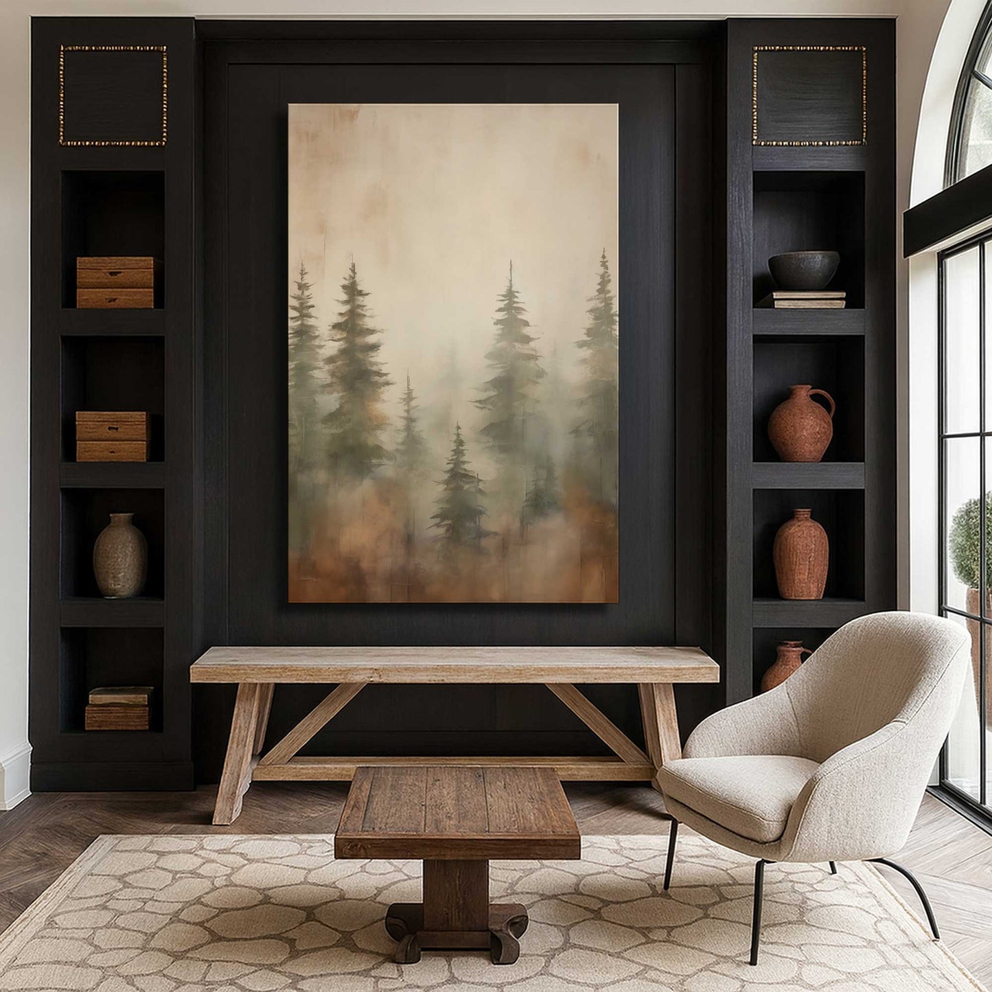 [Color:Stretched Canvas], Picture of art in a room