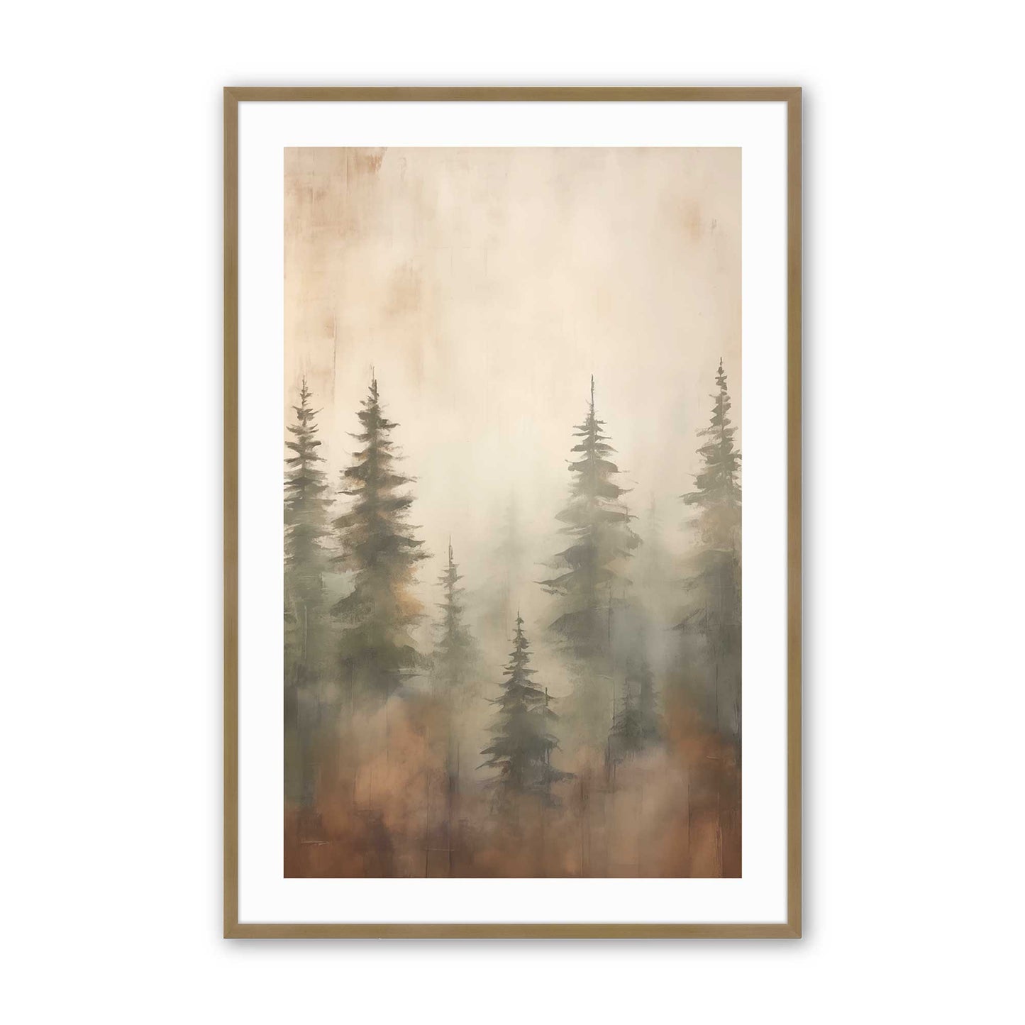 [Color:Brushed Gold] Picture of art in a Brushed Gold frame