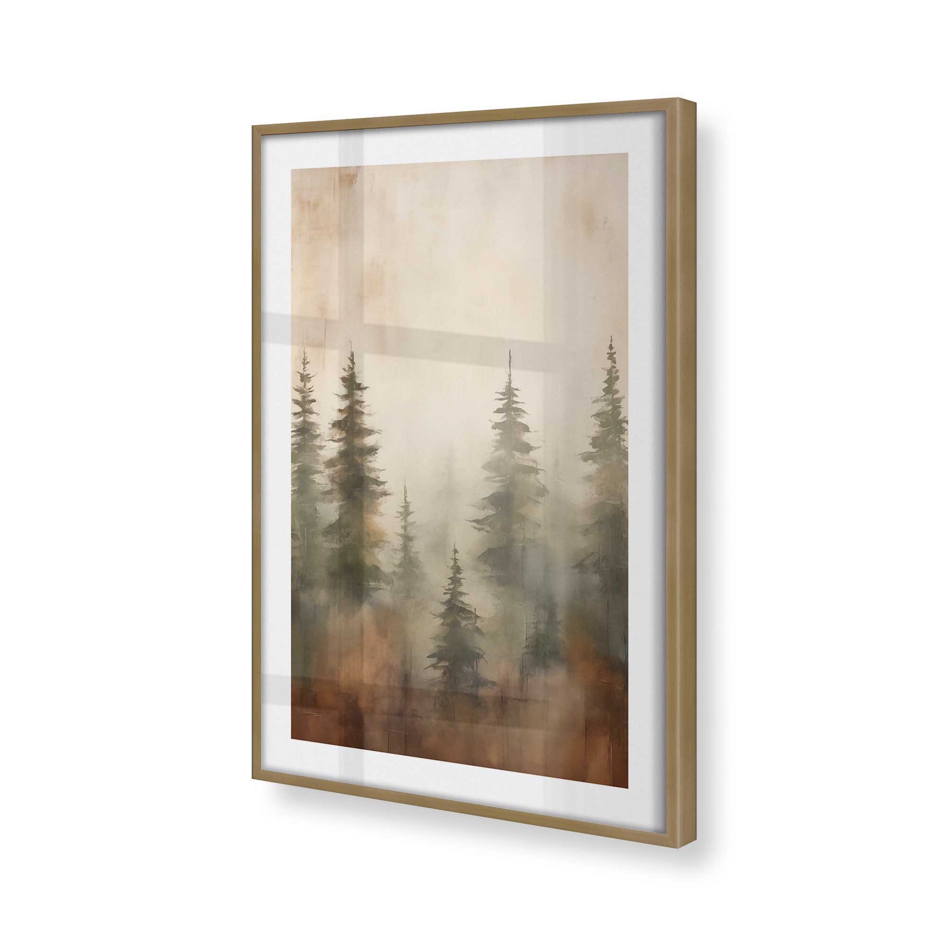 [Color:Brushed Gold] Picture of art in a Brushed Gold frame of the corner