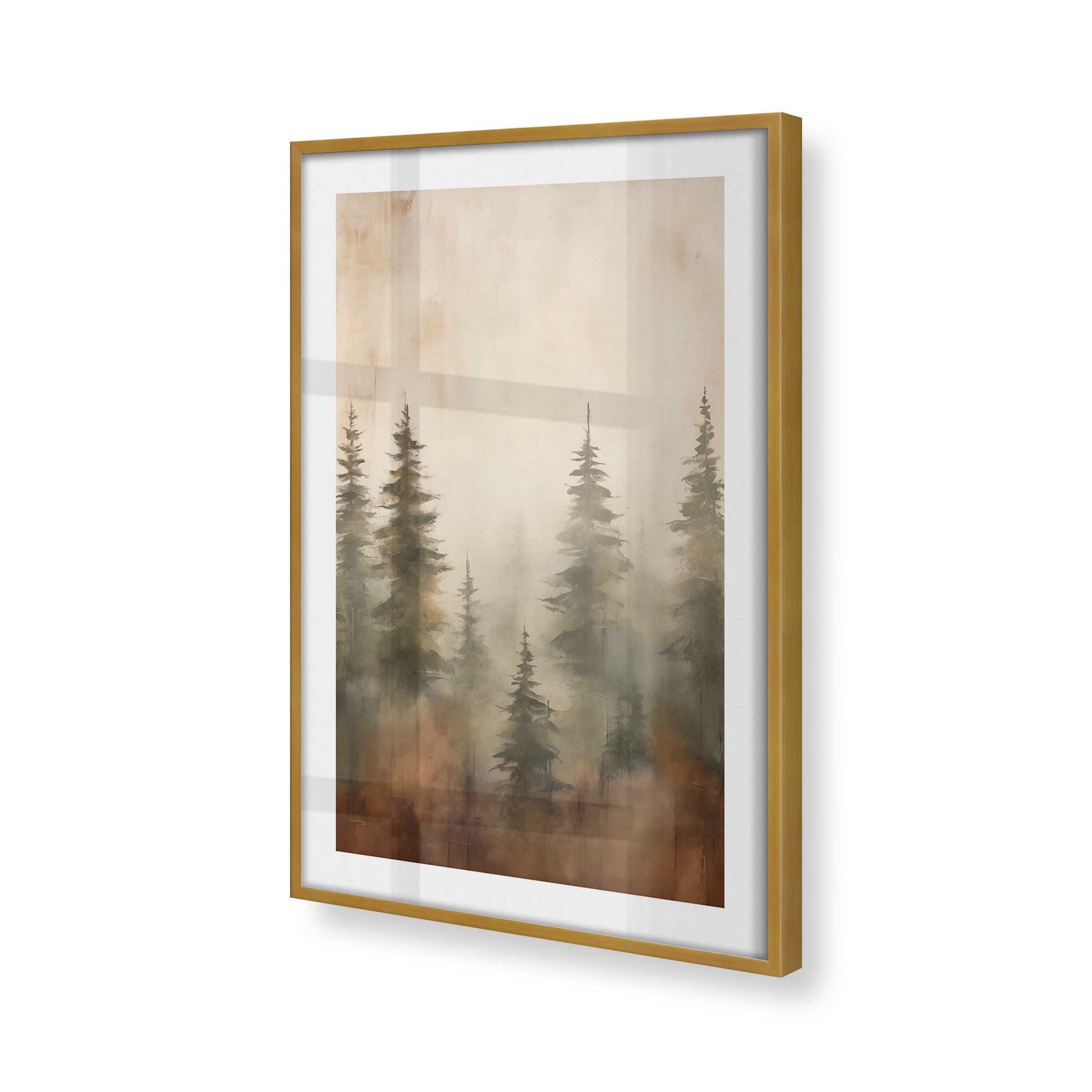 [Color:Polished Gold] Picture of art in a Polished Gold frame of the corner