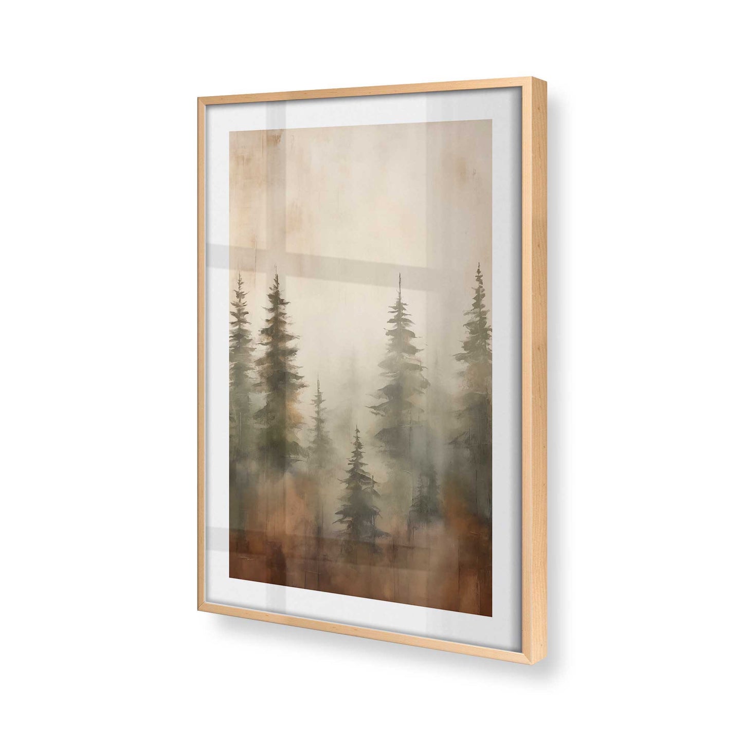 [Color:Raw Maple] Picture of art in a Raw Maple frame of the corner