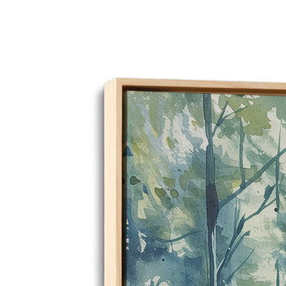 [Color:American Maple] Picture of art in a American Maple frame at an angle