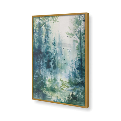 [Color:Polished Gold] Picture of art in a Polished Gold frame of the corner