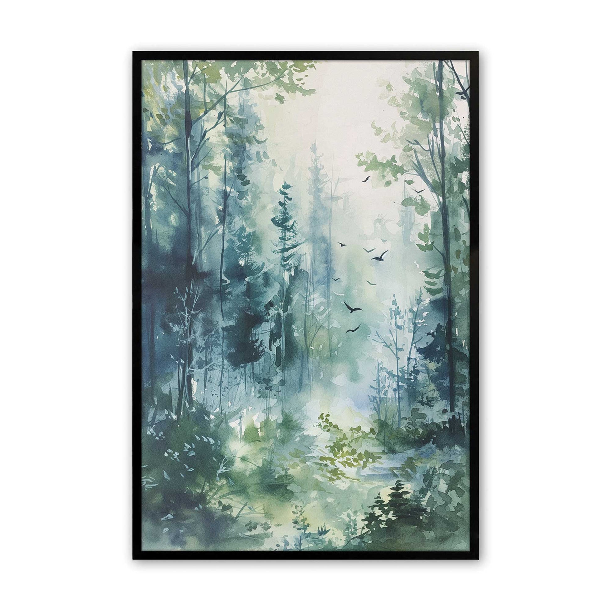 [Color:Satin Black], Picture of art in a Satin Black frame
