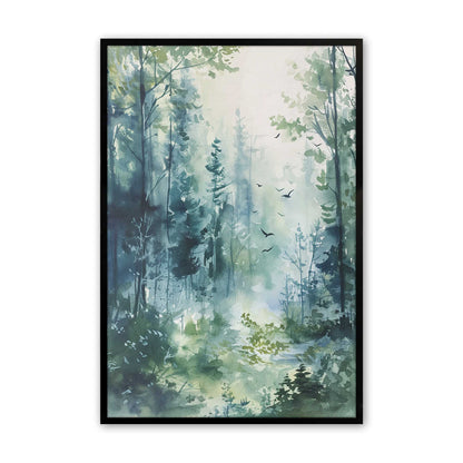 [Color:Satin Black], Picture of art in a Satin Black frame