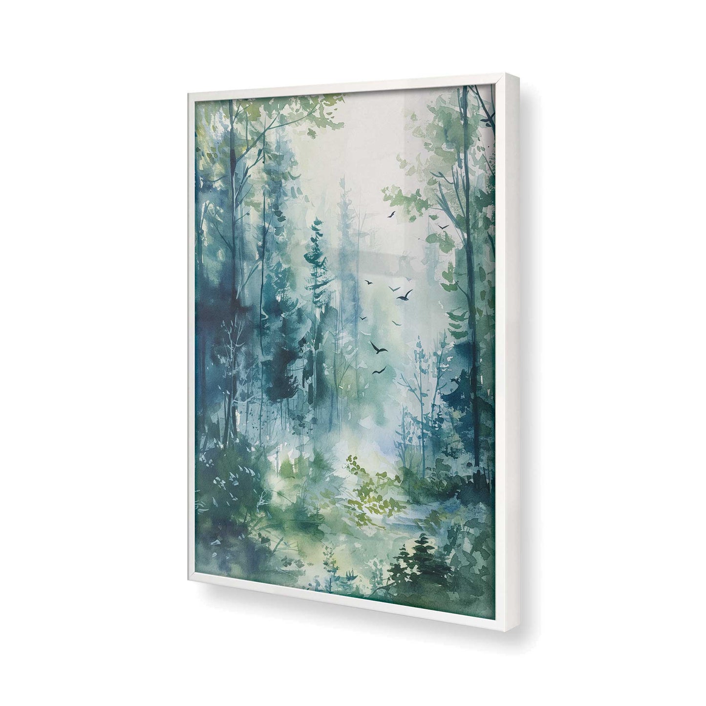 [Color:Opaque White] Picture of art in a Opaque White frame of the corner