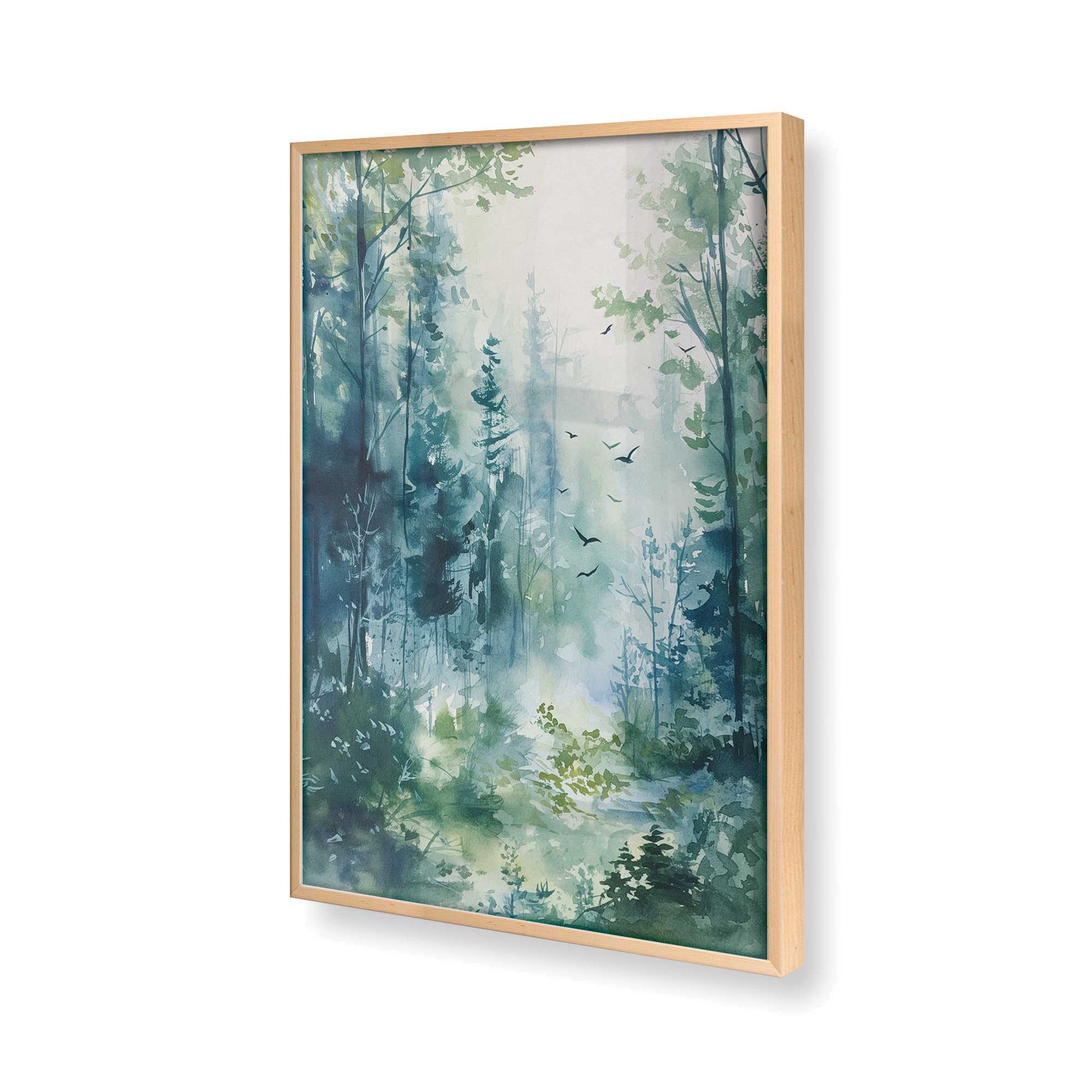 [Color:Raw Maple] Picture of art in a Raw Maple frame of the corner