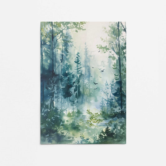 Enchanted Forest Scene I Promotional Rolled Print