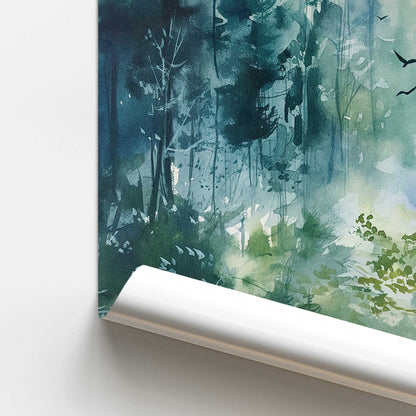 Enchanted Forest Scene I Promotional Rolled Print
