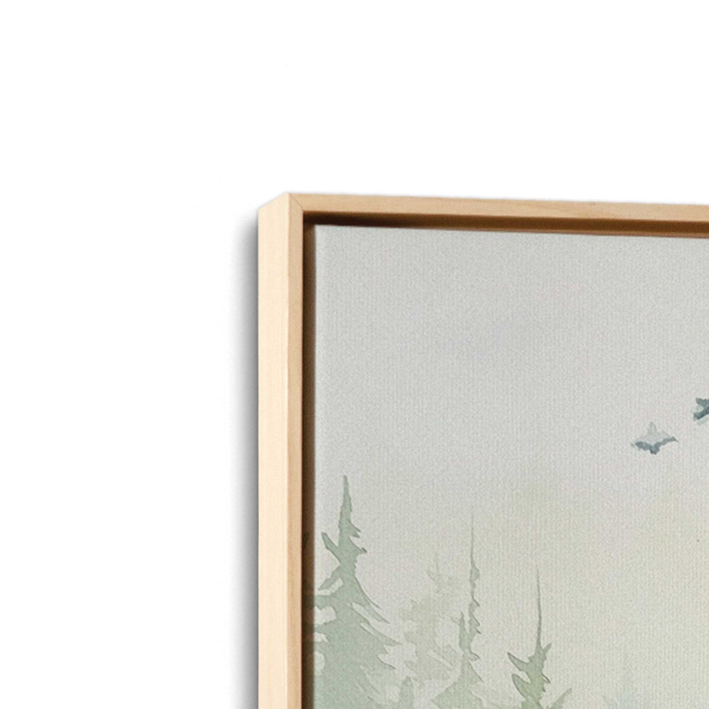 [Color:American Maple] Picture of art in a American Maple frame at an angle