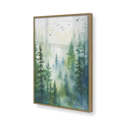 [Color:Brushed Gold] Picture of art in a Brushed Gold frame of the corner