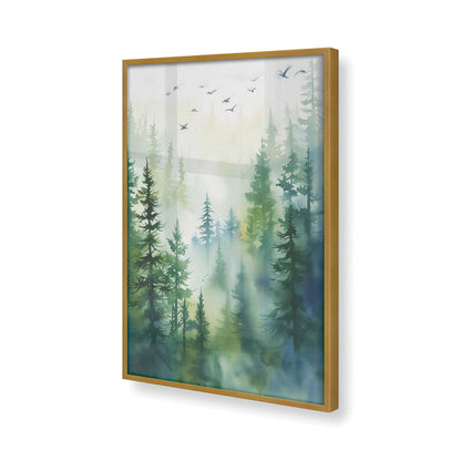 [Color:Polished Gold] Picture of art in a Polished Gold frame of the corner