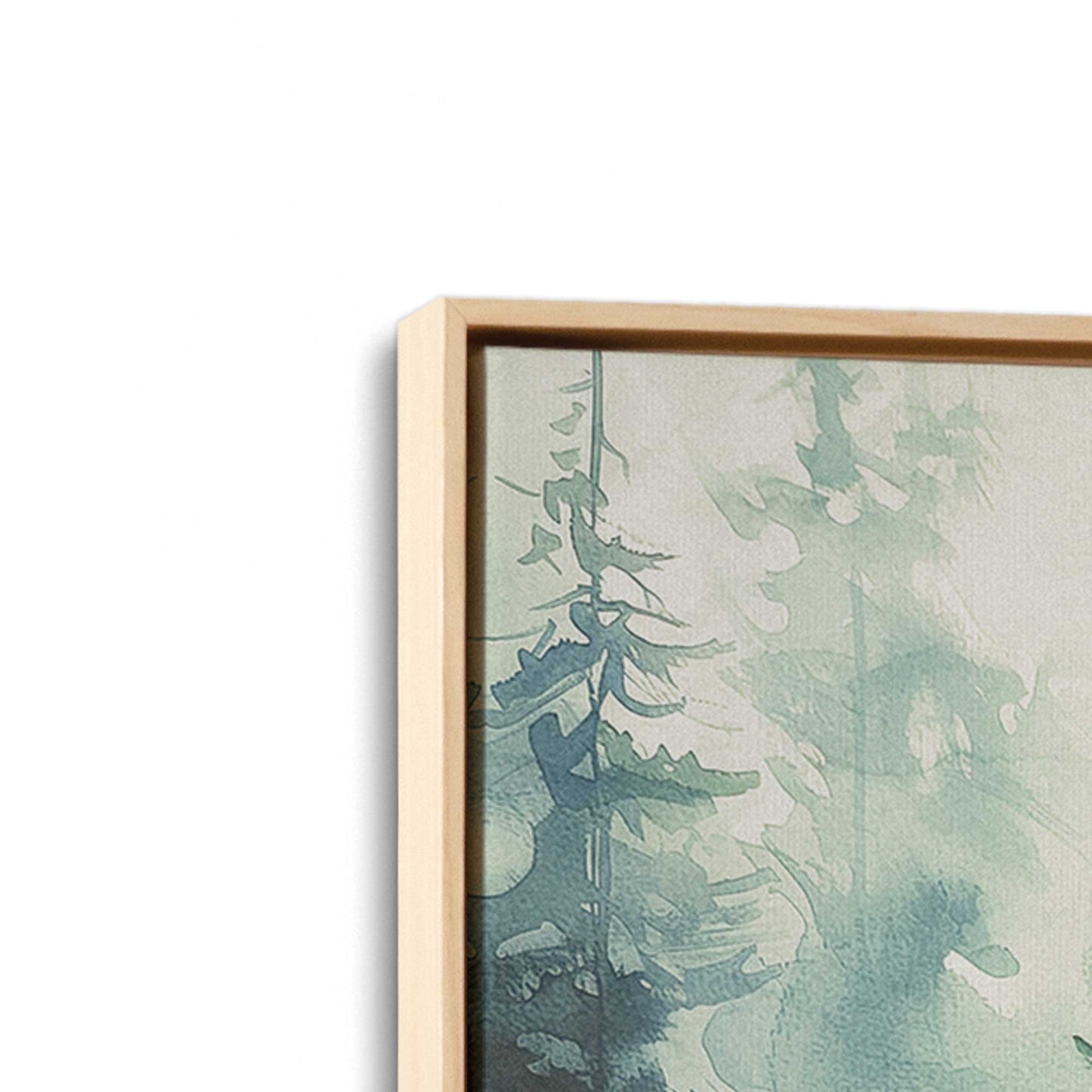 [Color:American Maple] Picture of art in a American Maple frame at an angle