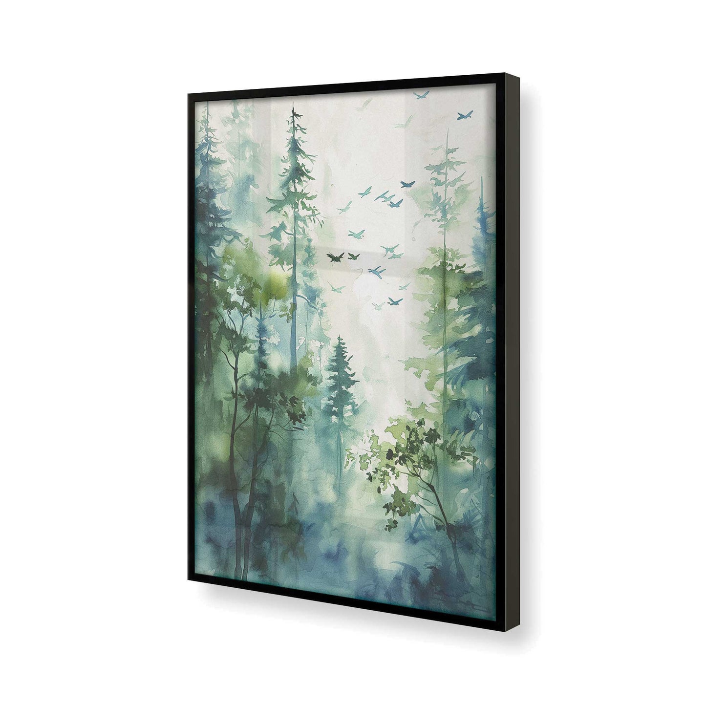 [Color:Satin Black] Picture of art in a Satin Black frame of the corner