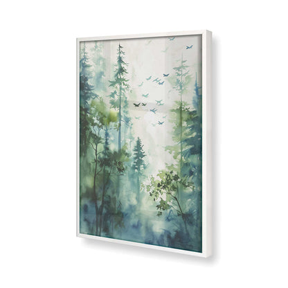 [Color:Opaque White] Picture of art in a Opaque White frame of the corner