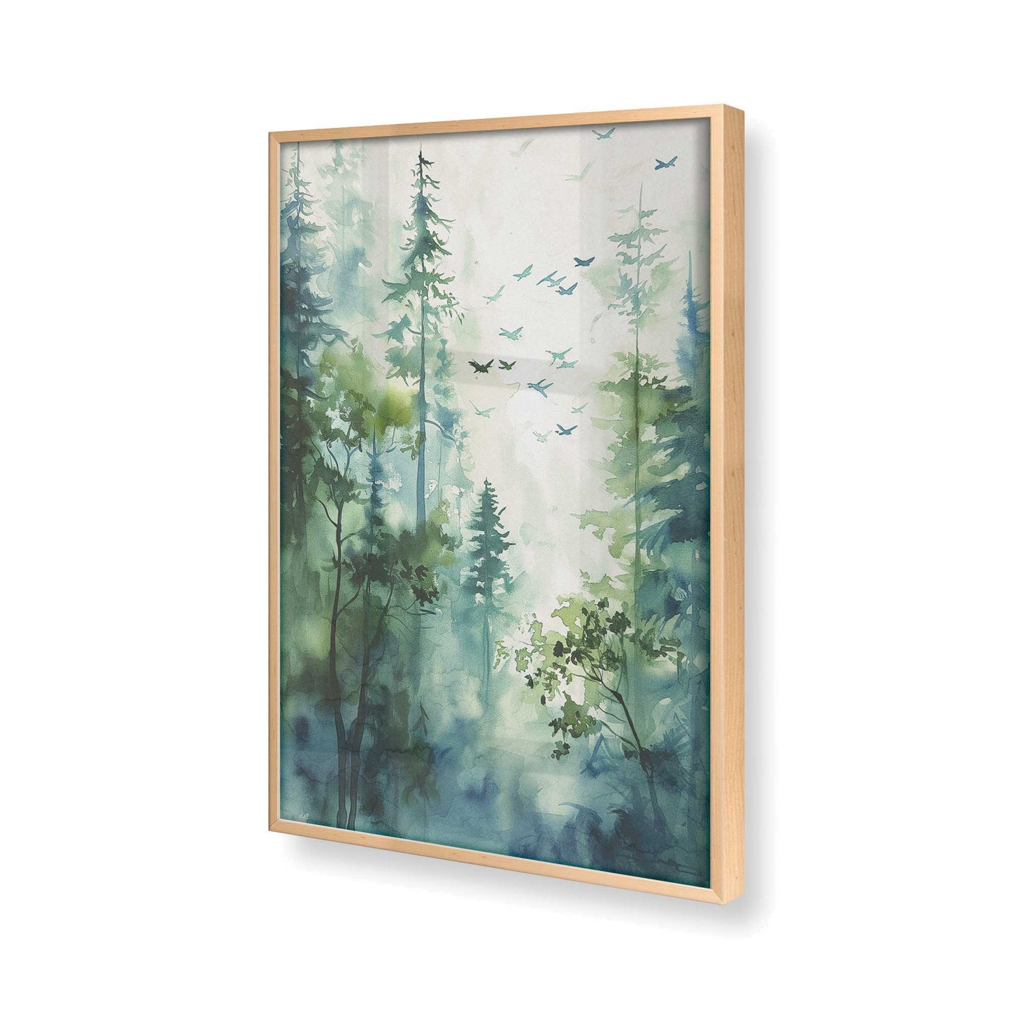 [Color:Raw Maple] Picture of art in a Raw Maple frame of the corner