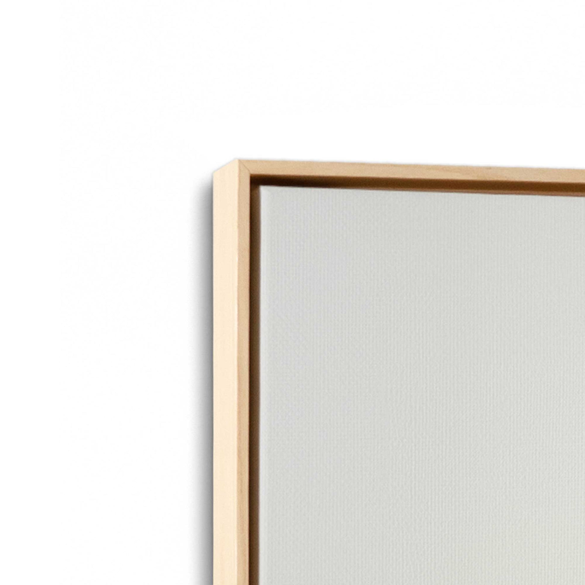 [Color:American Maple] Picture of art in a American Maple frame at an angle