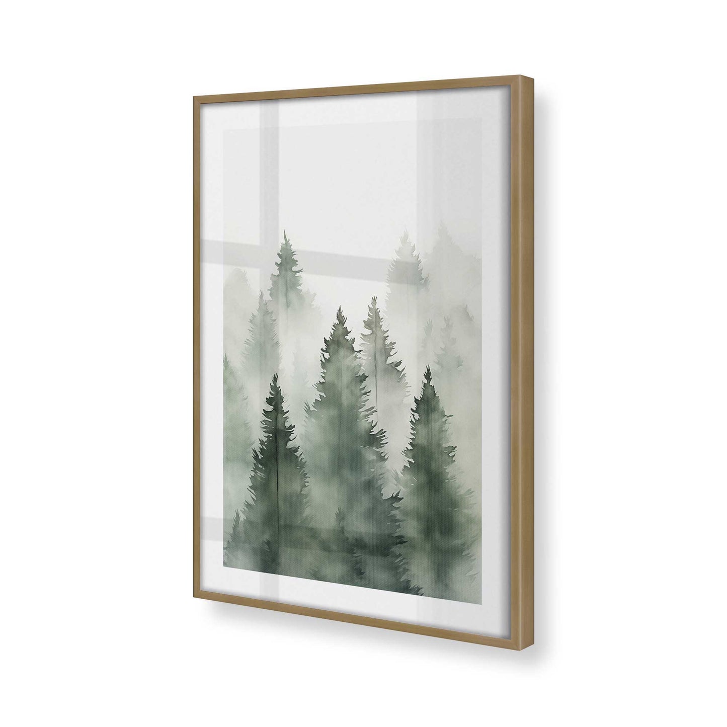 [Color:Brushed Gold] Picture of art in a Brushed Gold frame of the corner