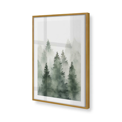 [Color:Polished Gold] Picture of art in a Polished Gold frame of the corner