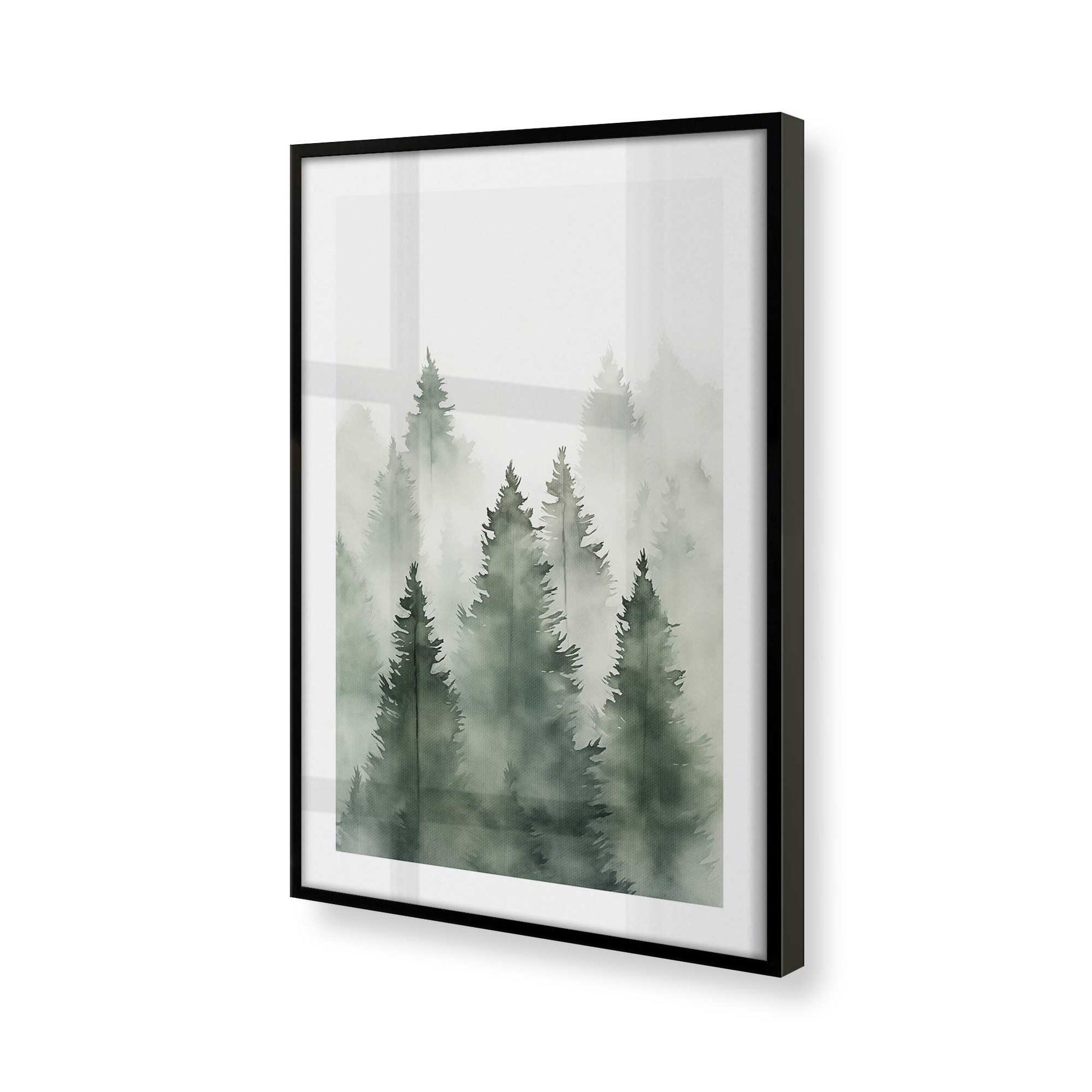 [Color:Satin Black] Picture of art in a Satin Black frame of the corner