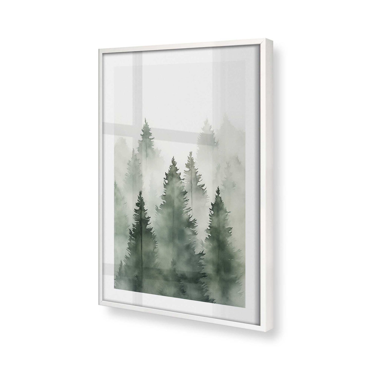 [Color:Opaque White] Picture of art in a Opaque White frame of the corner