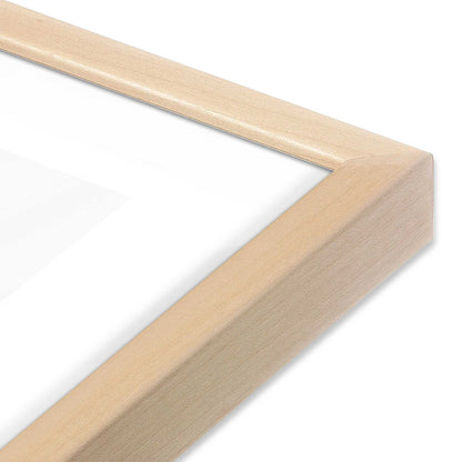 [Color:Raw Maple] Picture of art in a Raw Maple frame at an angle