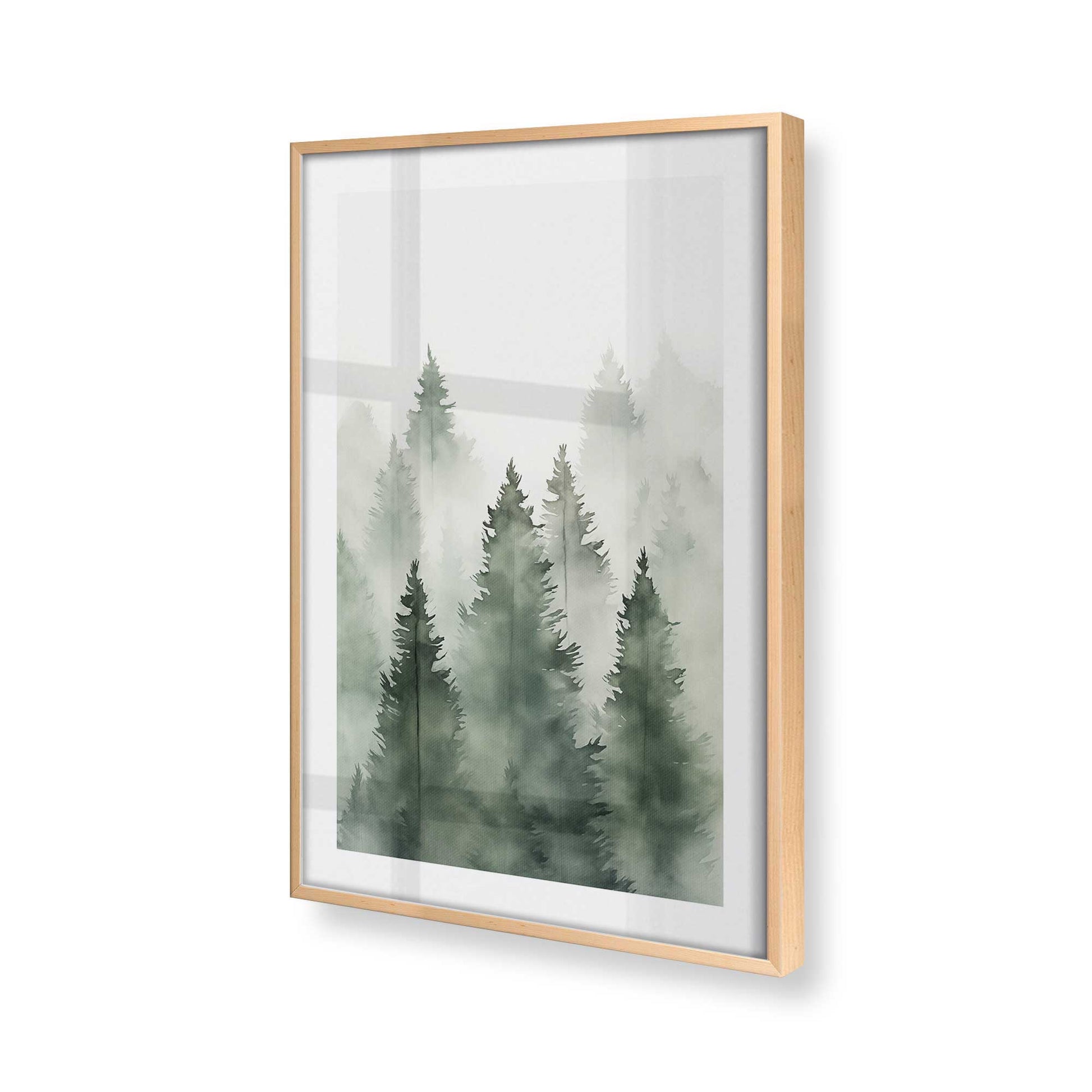 [Color:Raw Maple] Picture of art in a Raw Maple frame of the corner