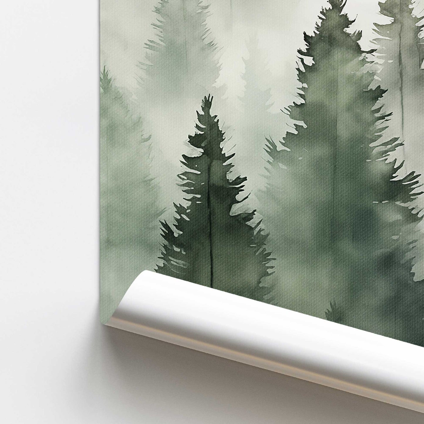 Foggy Morning Woodland I Promotional Rolled Print