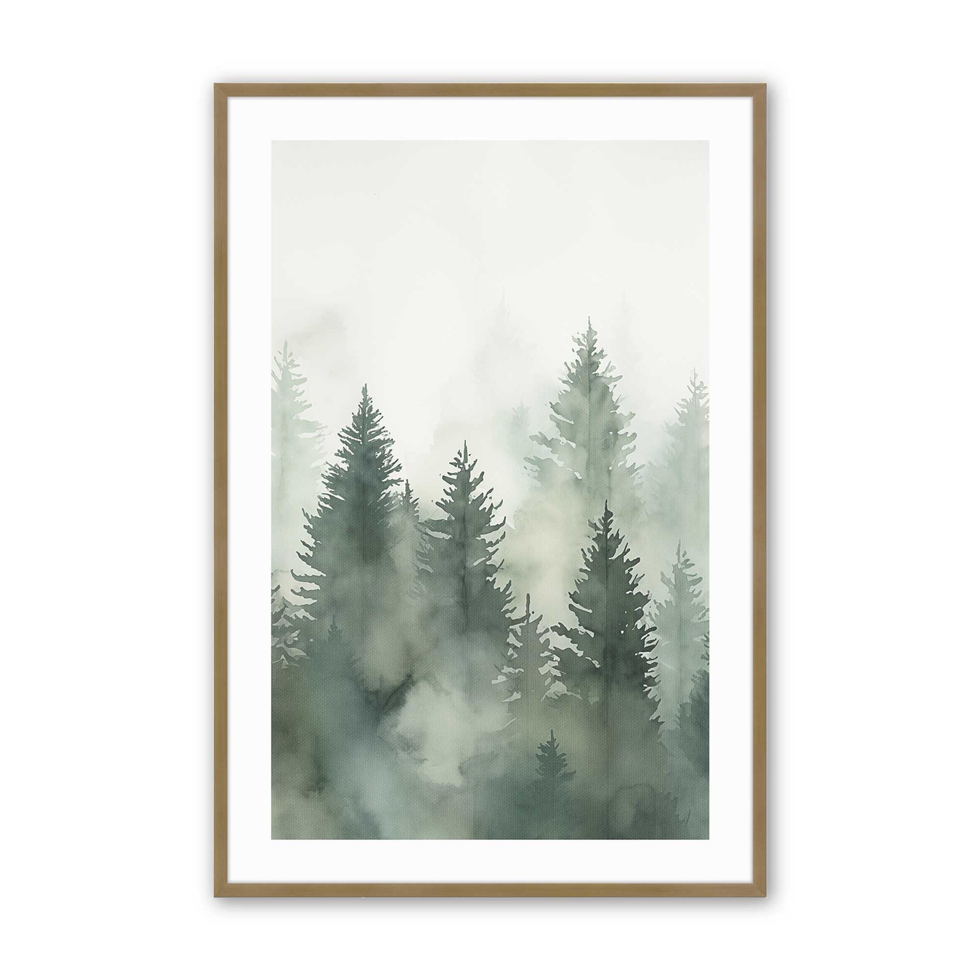 [Color:Brushed Gold], Picture of art in a Brushed Gold frame