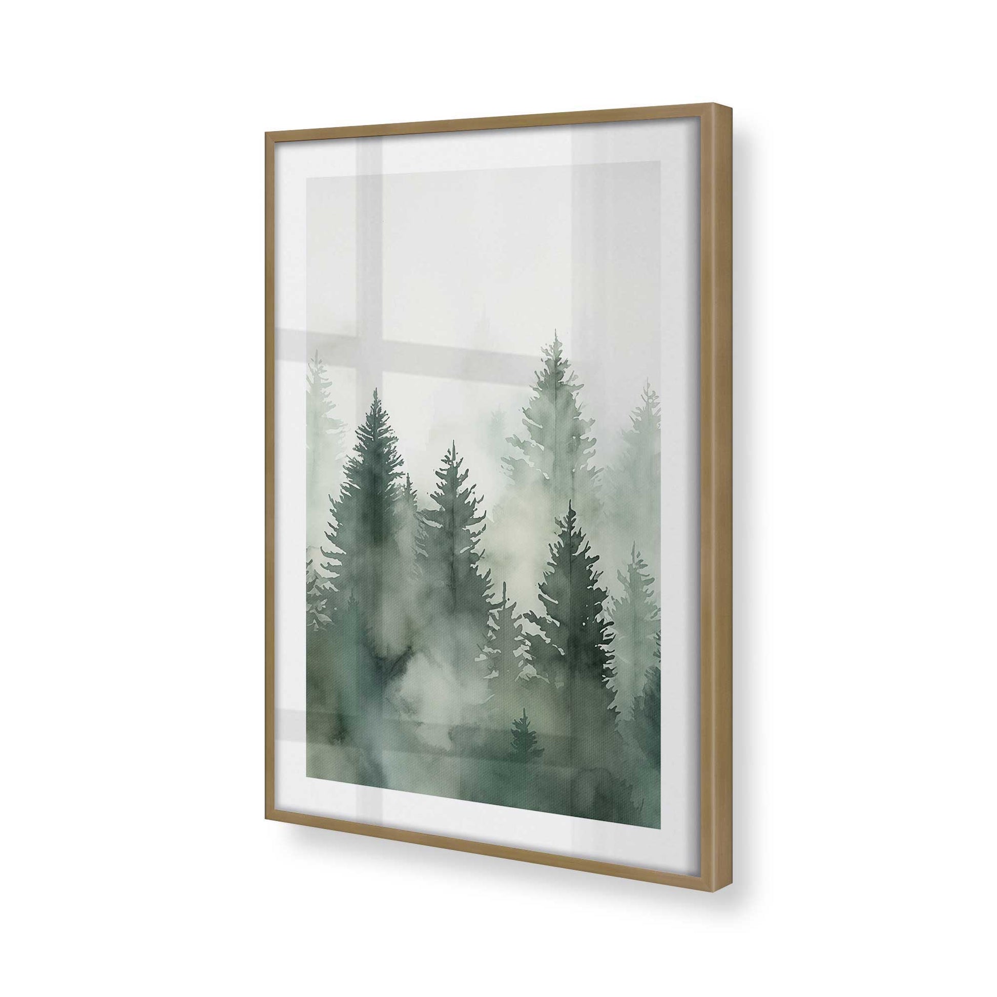 [Color:Brushed Gold] Picture of art in a Brushed Gold frame of the corner