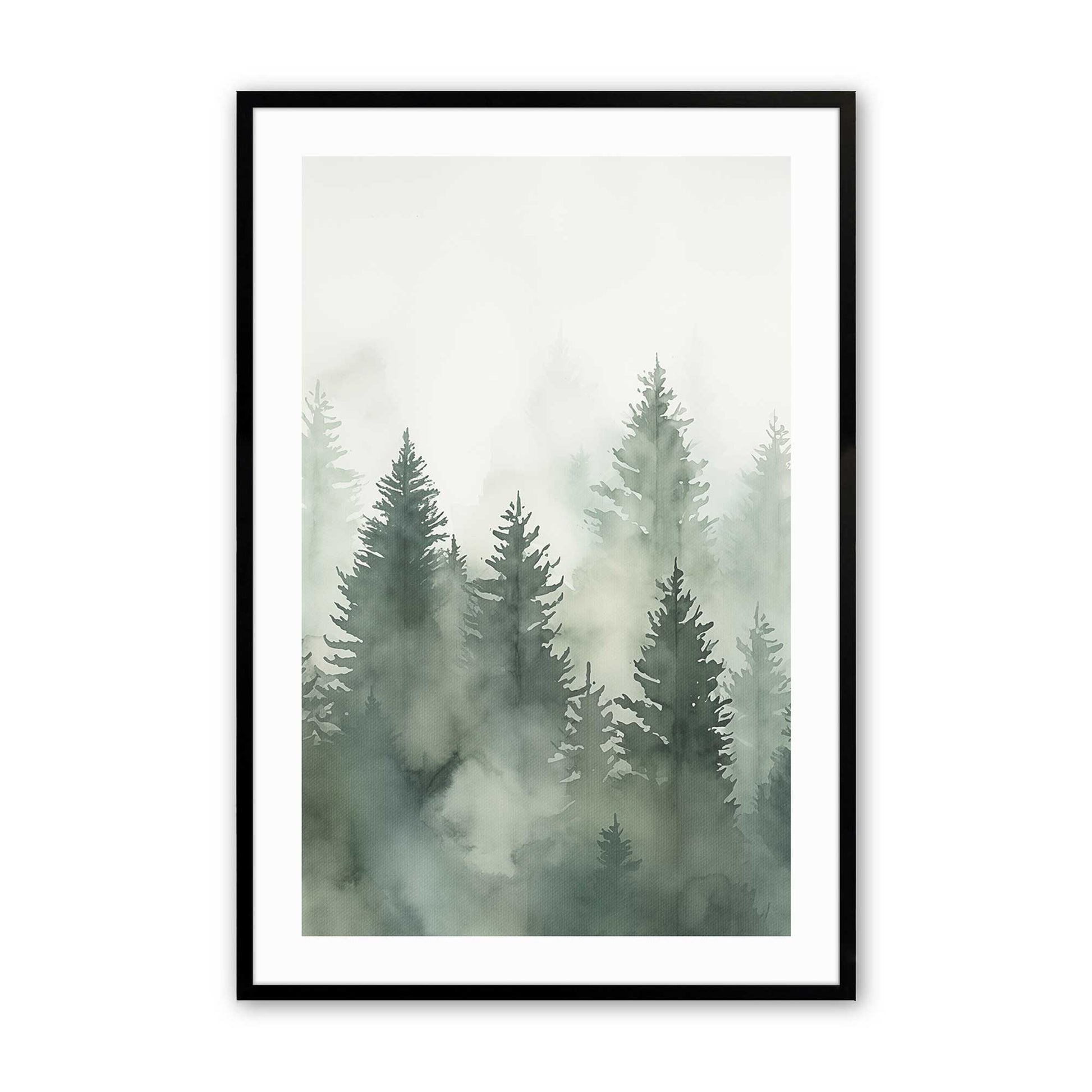 [Color:Satin Black], Picture of art in a Satin Black frame