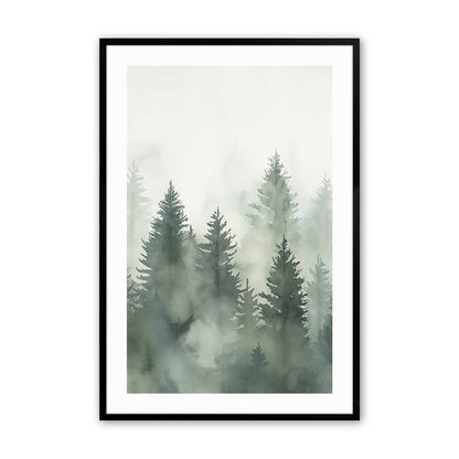 [Color:Satin Black], Picture of art in a Satin Black frame