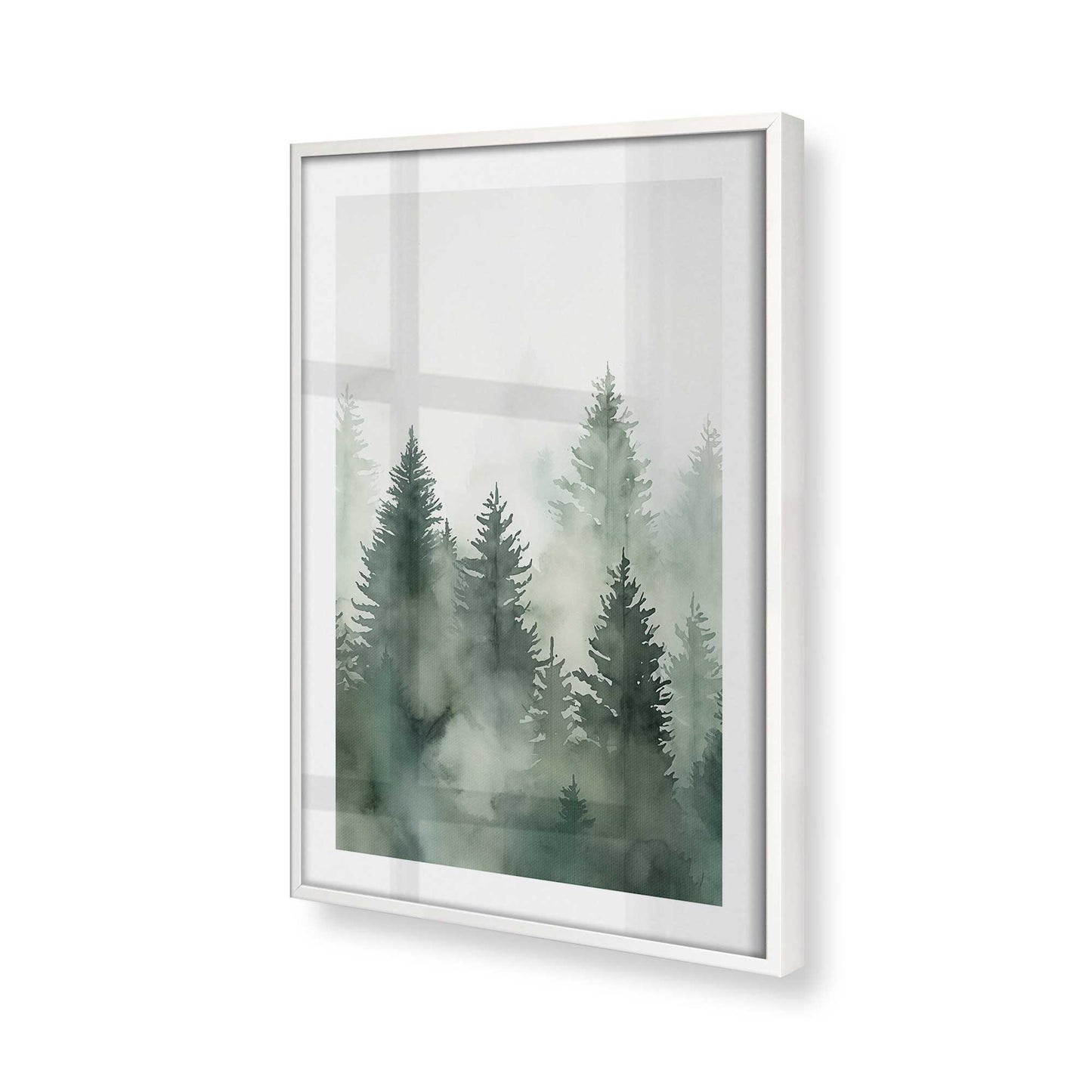 [Color:Opaque White] Picture of art in a Opaque White frame of the corner