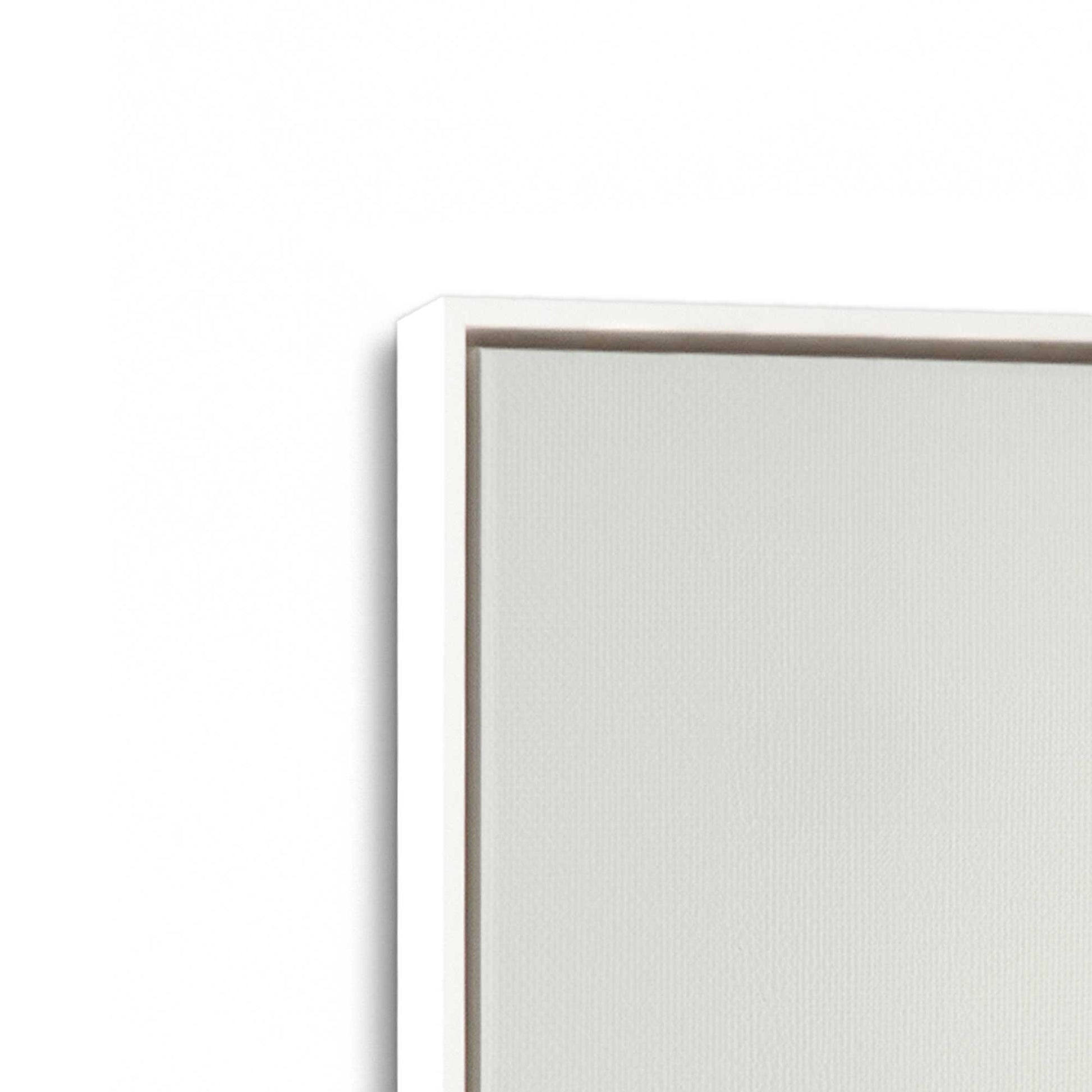 [Color:Opaque White] Picture of art in a White frame at an angle