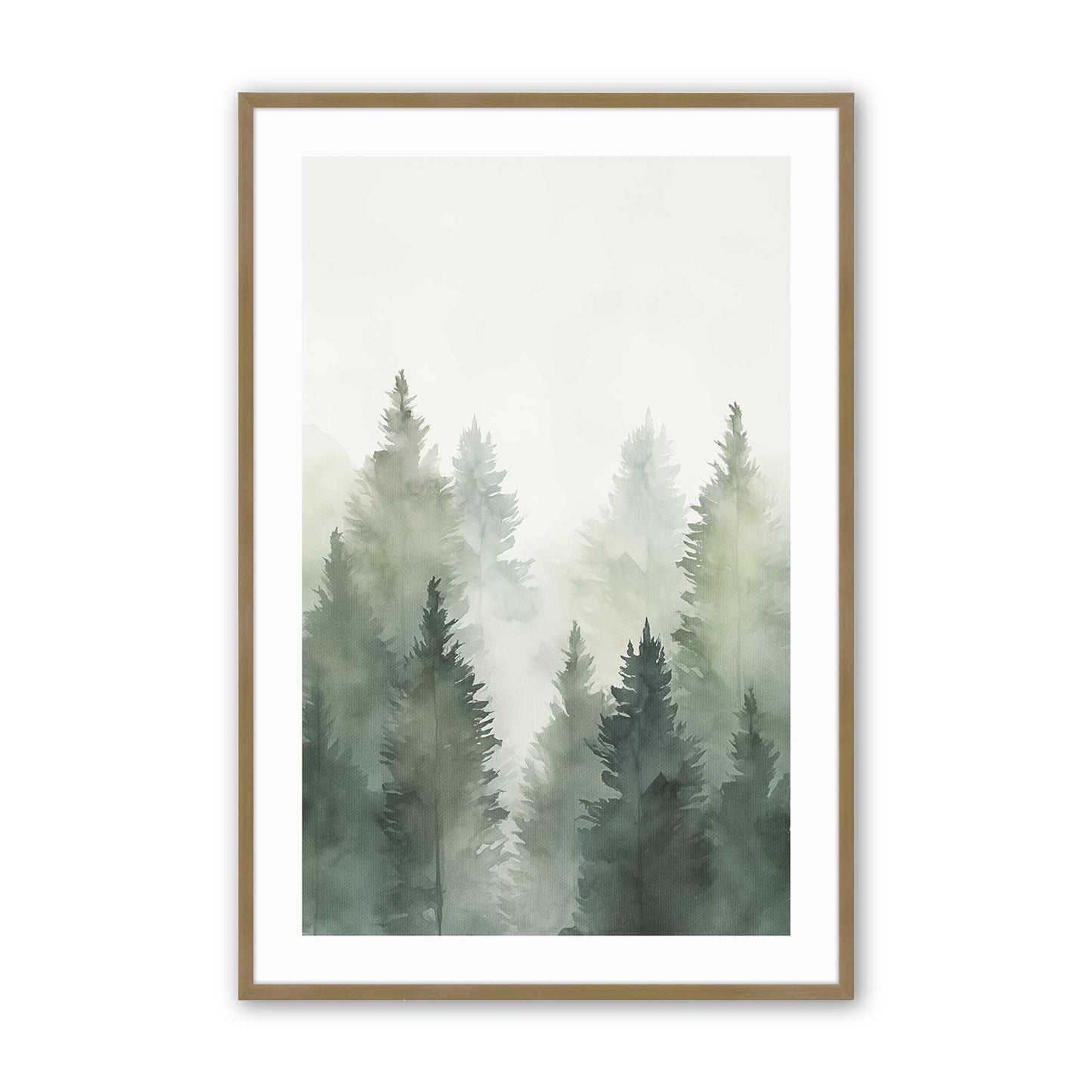 [Color:Brushed Gold], Picture of art in a Brushed Gold frame
