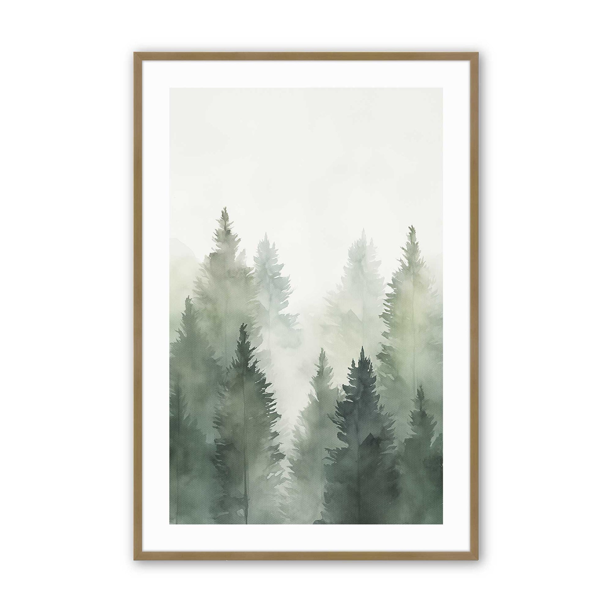 [Color:Brushed Gold], Picture of art in a Brushed Gold frame