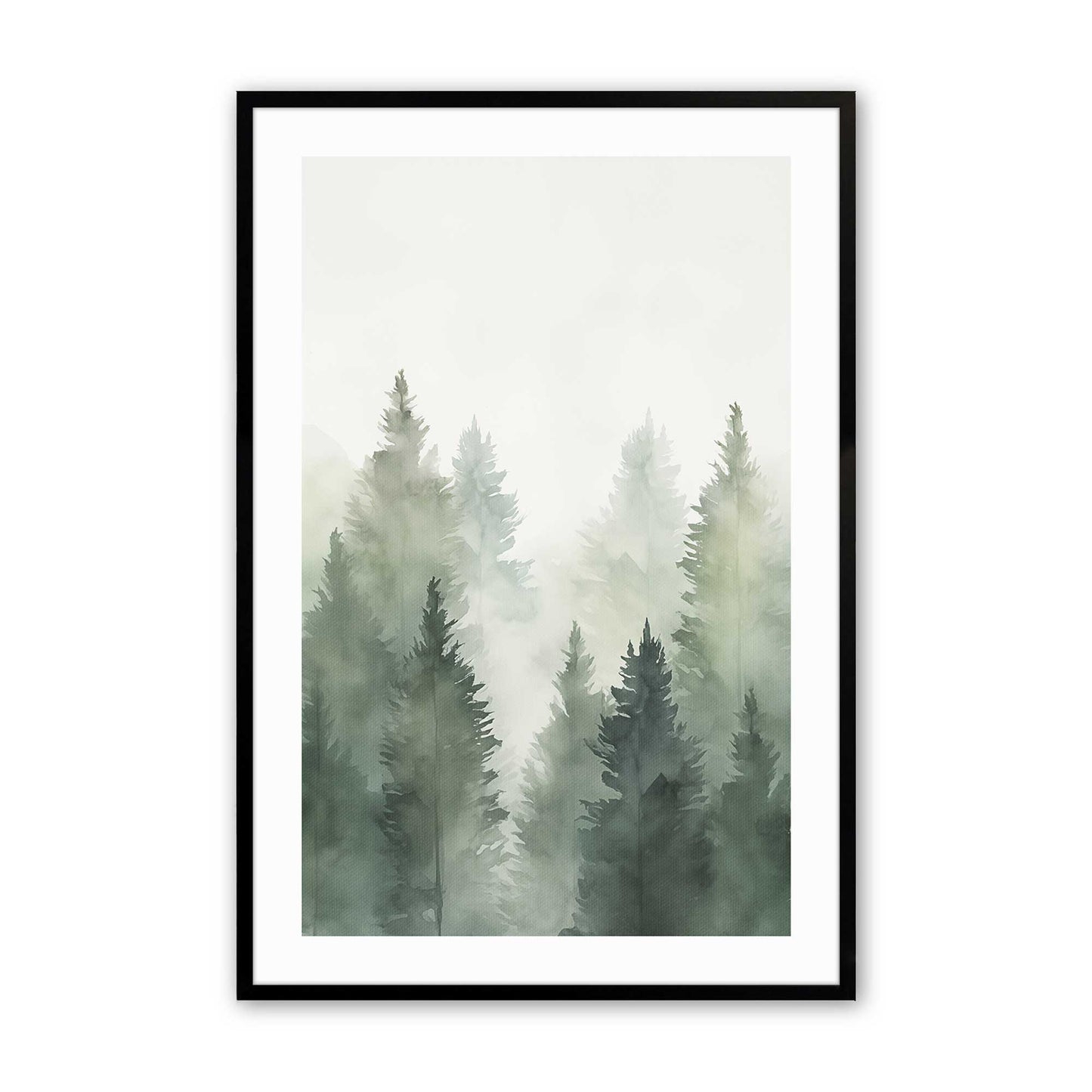 [Color:Satin Black], Picture of art in a Satin Black frame