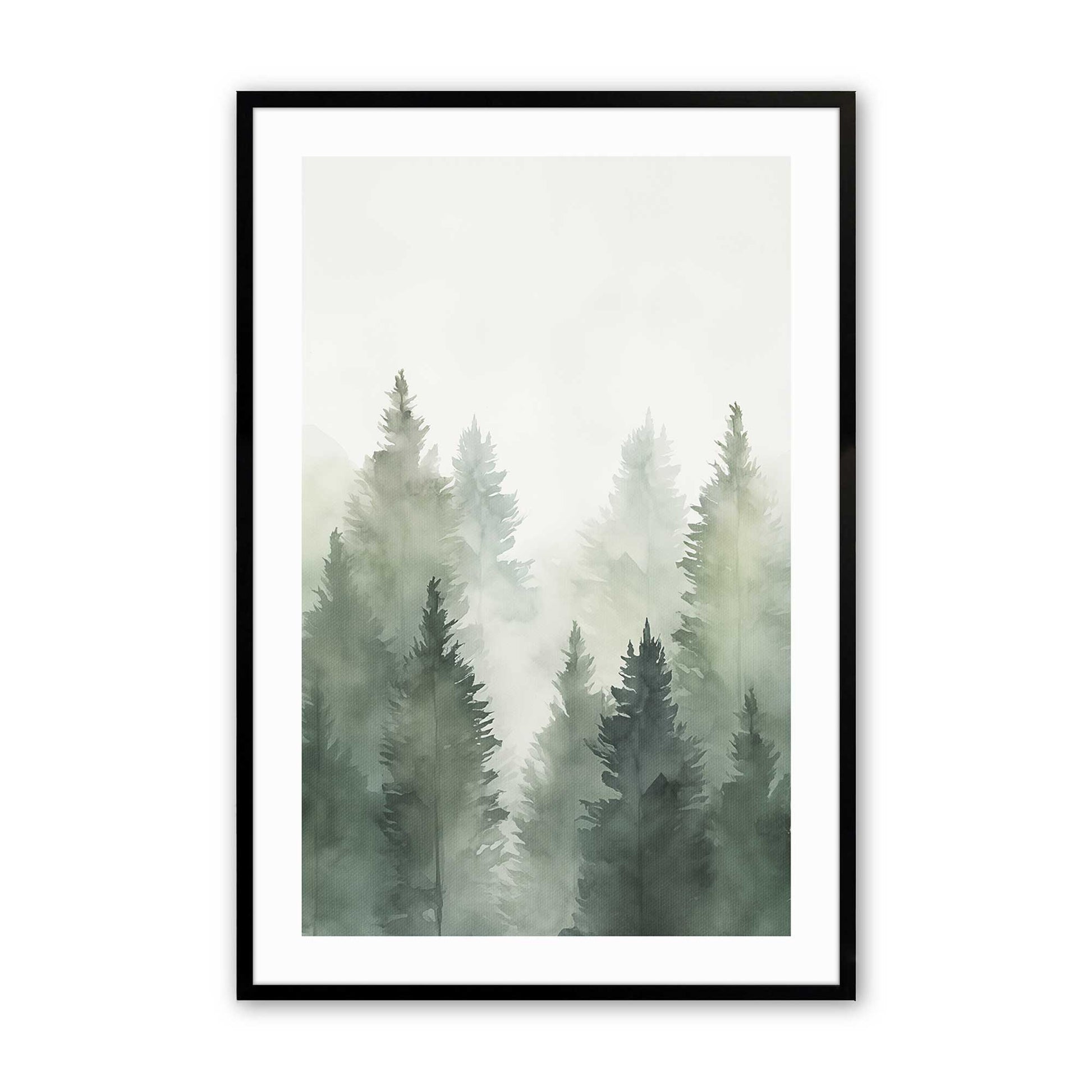 [Color:Satin Black], Picture of art in a Satin Black frame