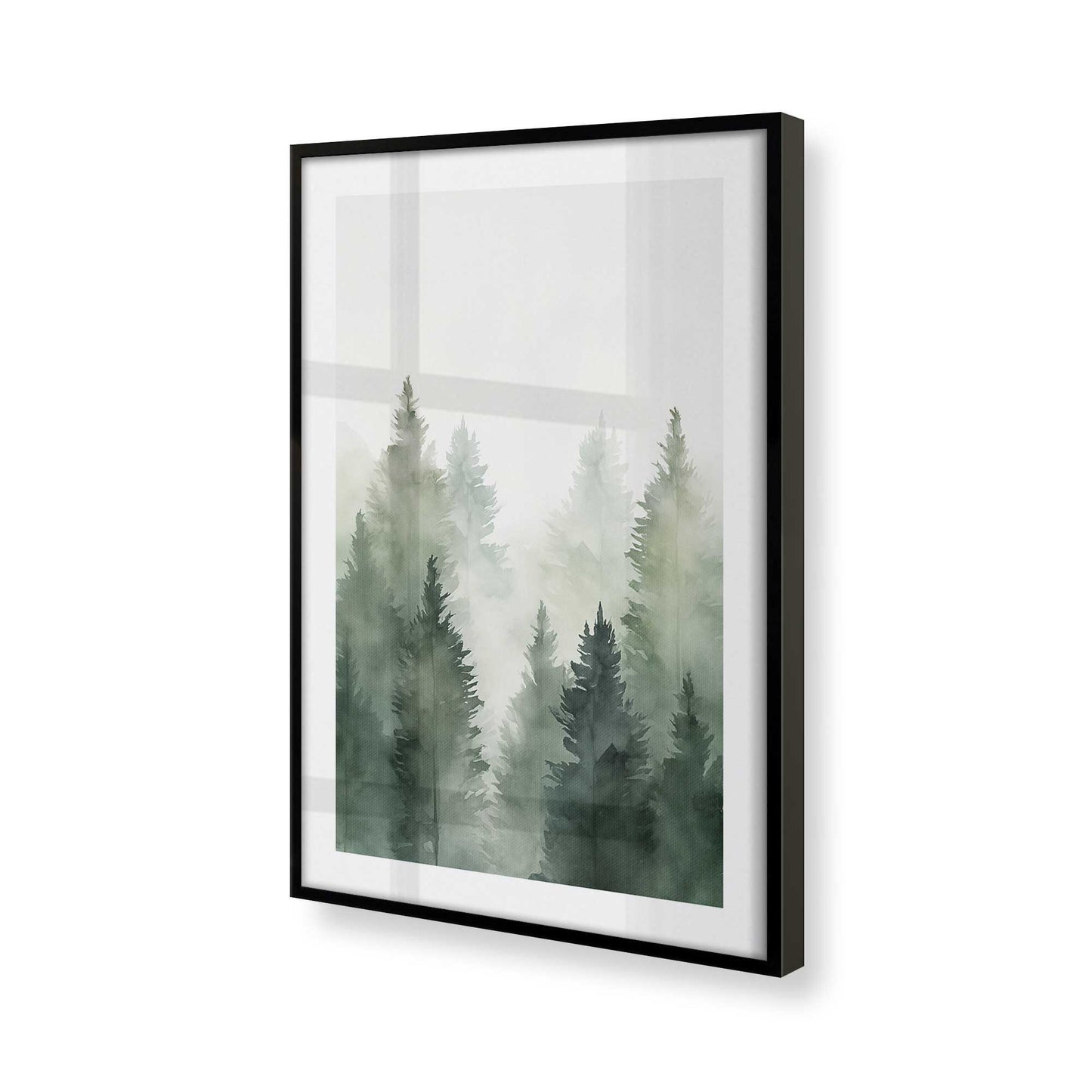 [Color:Satin Black] Picture of art in a Satin Black frame of the corner