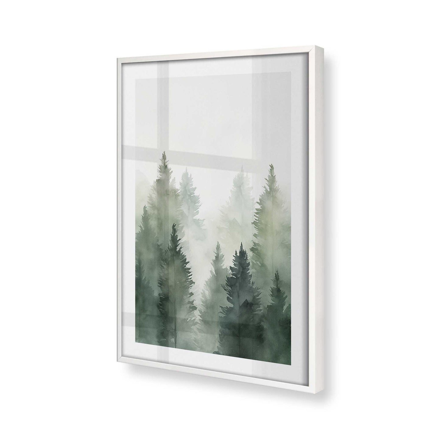 [Color:Opaque White] Picture of art in a Opaque White frame of the corner