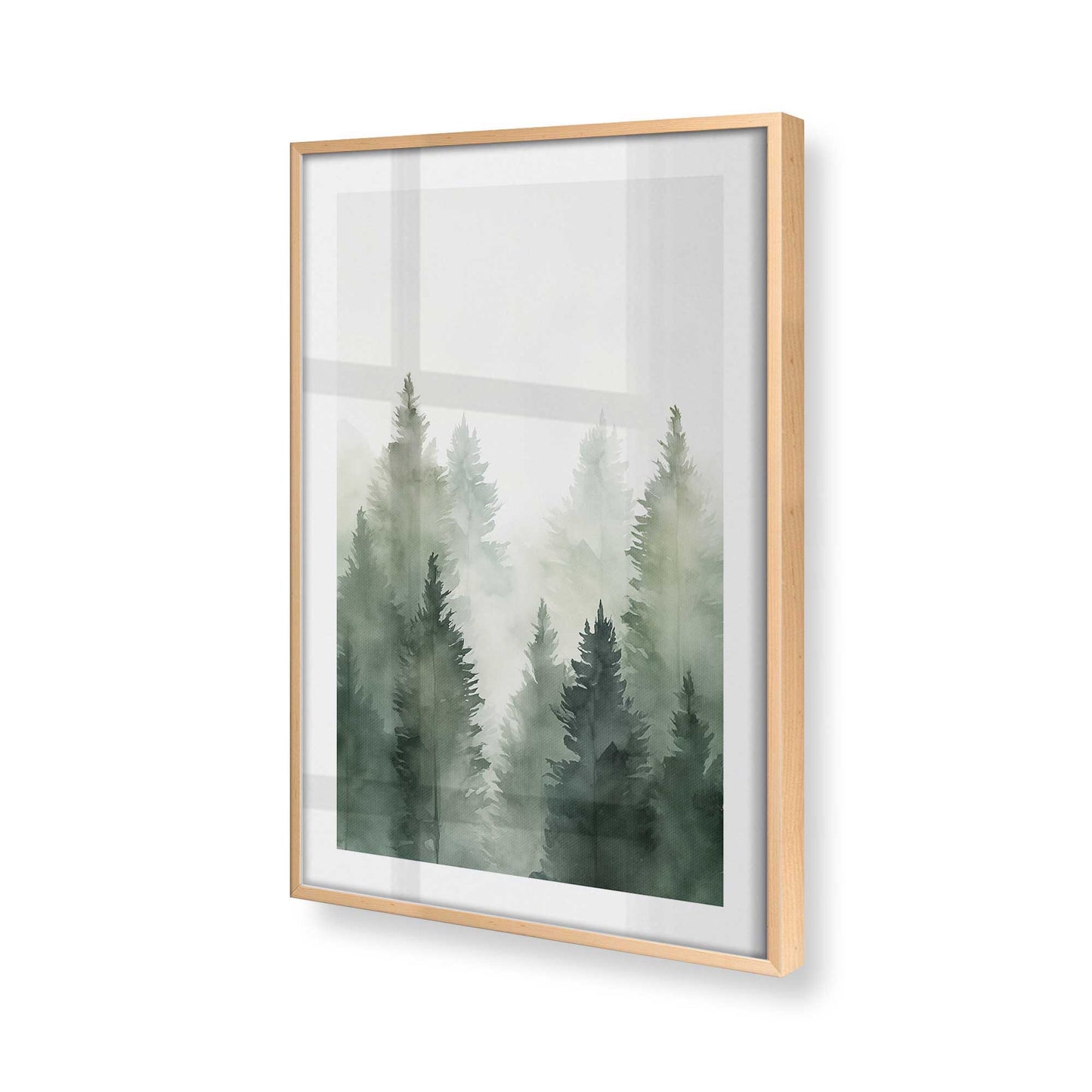 [Color:Raw Maple] Picture of art in a Raw Maple frame of the corner