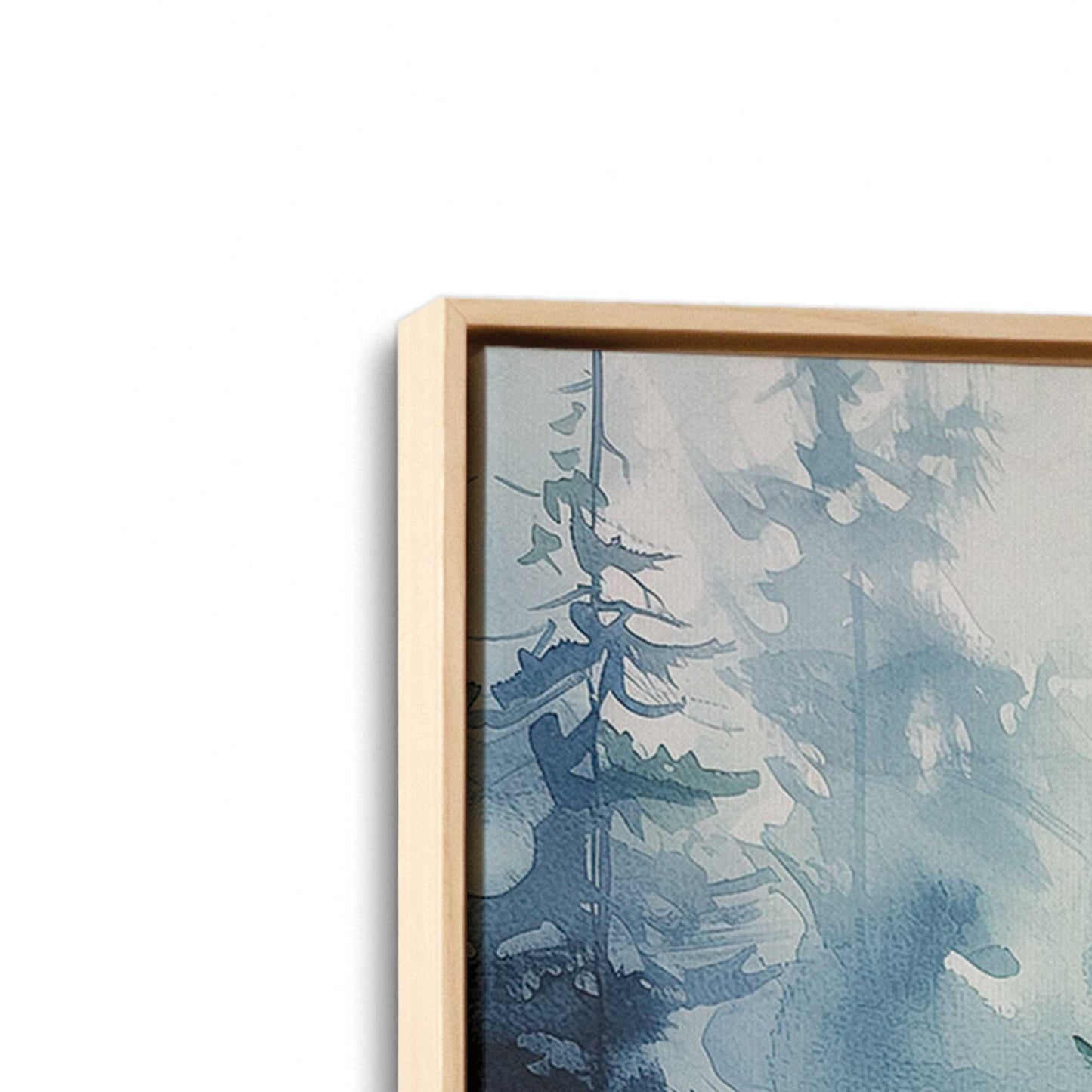 [Color:American Maple] Picture of art in a American Maple frame at an angle