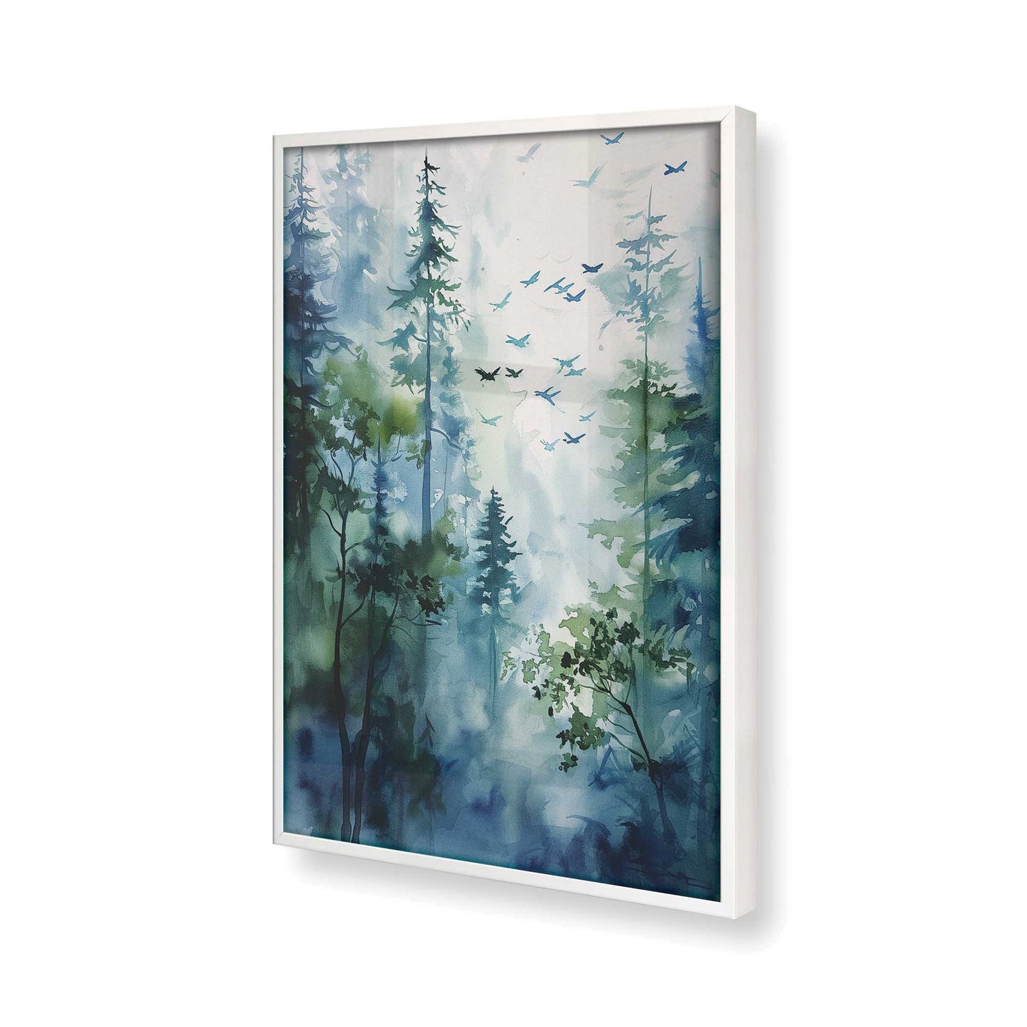 [Color:Opaque White] Picture of art in a Opaque White frame of the corner