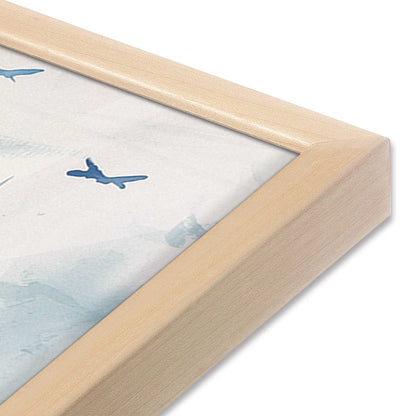 [Color:Raw Maple] Picture of art in a Raw Maple frame at an angle